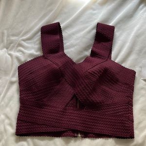 Going out top with back zipper